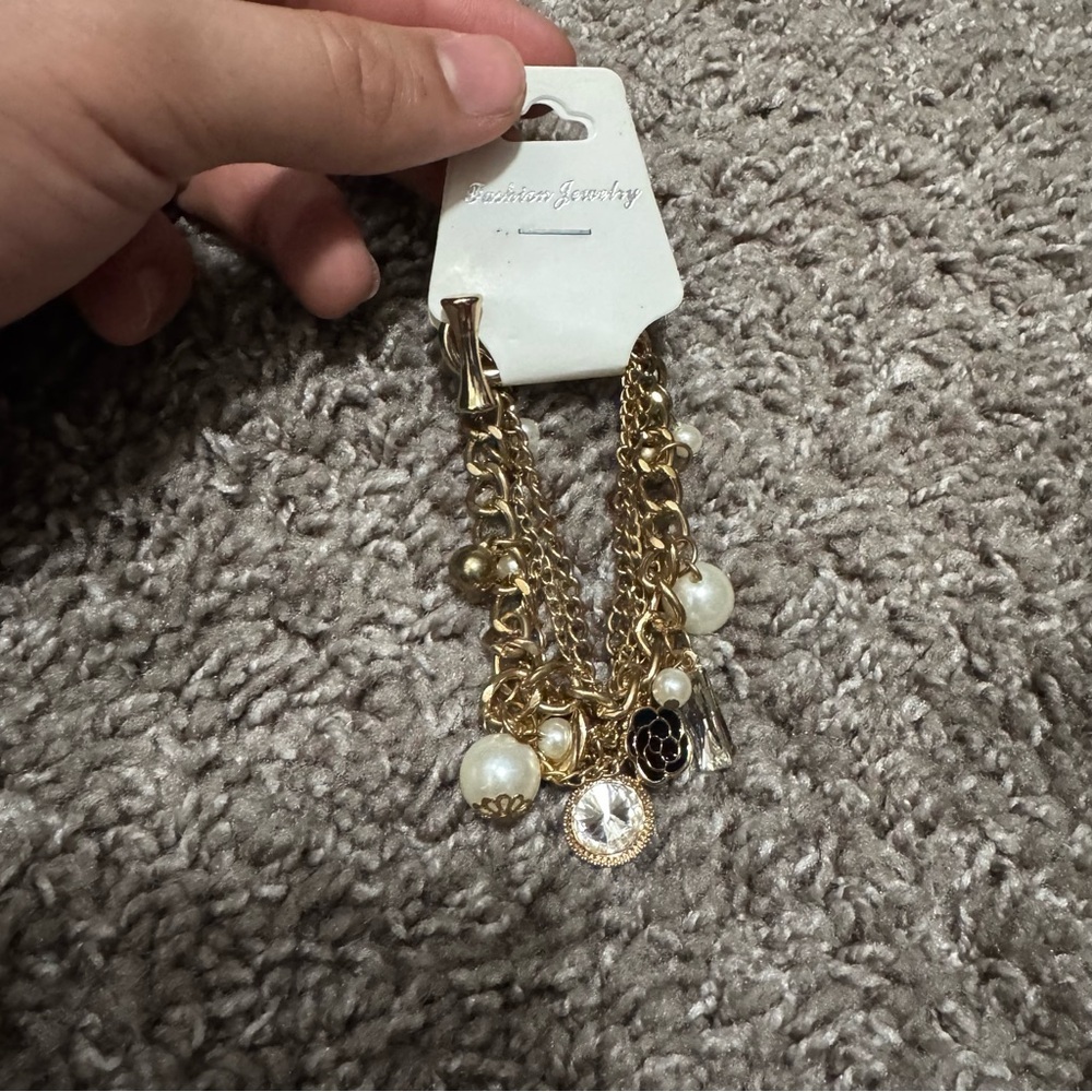 Elegant Gold Charm Bracelet